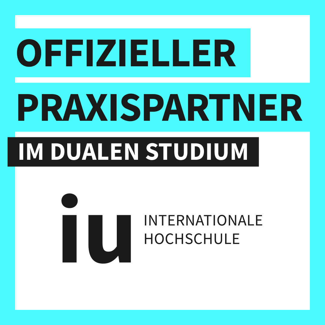 Offizieller Partner im dualen Studium der Internationalen Hochschule IU Offizieller Partner im dualen Studium der Internationalen Hochschule IU